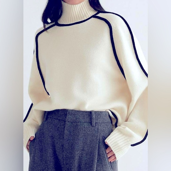 Sweaters - Turtleneck Long Sleeve Sweater